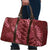 Maroon Aloha Hawaii Travel Bag Hawaiian Kakau Ohia Lehua Lei - Polynesian Pride