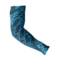 Naval Night Aloha Hawaii Arm Sleeves Hawaiian Kakau Ohia Lehua Lei - Polynesian Pride