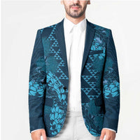 Naval Night Aloha Hawaii Blazer Hawaiian Kakau Ohia Lehua Lei LT14 - Polynesian Pride