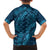 Naval Night Aloha Hawaii Family Matching Off Shoulder Short Dress and Hawaiian Shirt Hawaiian Kakau Ohia Lehua Lei - Polynesian Pride