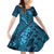 Naval Night Aloha Hawaii Family Matching Off Shoulder Short Dress and Hawaiian Shirt Hawaiian Kakau Ohia Lehua Lei - Polynesian Pride
