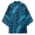 Naval Night Aloha Hawaii Kimono Hawaiian Kakau Ohia Lehua Lei - Polynesian Pride