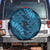 Naval Night Aloha Hawaii Spare Tire Cover Hawaiian Kakau Ohia Lehua Lei - Polynesian Pride