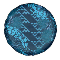 Naval Night Aloha Hawaii Spare Tire Cover Hawaiian Kakau Ohia Lehua Lei - Polynesian Pride
