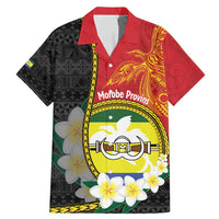 Personalised PNG Morobe Provins Family Matching Mermaid Dress and Hawaiian Shirt Papua New Guinea Plumeria Melanesian Pattern - Polynesian Pride