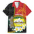 Personalised PNG Morobe Provins Family Matching Summer Maxi Dress and Hawaiian Shirt Papua New Guinea Plumeria Melanesian Pattern - Polynesian Pride