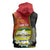 Personalised PNG Morobe Provins Sleeveless Zip Hoodie Papua New Guinea Plumeria Melanesian Pattern - Polynesian Pride