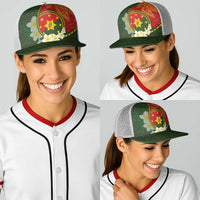 PNG Isten Hailans Provins Baseball Net Cap Papua New Guinea Plumeria Melanesian Pattern - Polynesian Pride