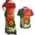Personalised PNG Isten Hailans Provins Couples Matching Off Shoulder Maxi Dress and Hawaiian Shirt Papua New Guinea Plumeria Melanesian Pattern - Polynesian Pride