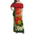 Personalised PNG Isten Hailans Provins Family Matching Off Shoulder Maxi Dress and Hawaiian Shirt Papua New Guinea Plumeria Melanesian Pattern - Polynesian Pride