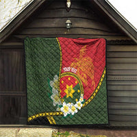Personalised PNG Isten Hailans Provins Quilt Papua New Guinea Plumeria Melanesian Pattern - Polynesian Pride