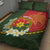 Personalised PNG Isten Hailans Provins Quilt Bed Set Papua New Guinea Plumeria Melanesian Pattern - Polynesian Pride