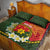 Personalised PNG Isten Hailans Provins Quilt Bed Set Papua New Guinea Plumeria Melanesian Pattern - Polynesian Pride