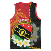 Personalised PNG Sauten Hailans Basketball Jersey Papua New Guinea Plumeria Melanesian Pattern - Polynesian Pride
