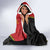 Personalised PNG Sauten Hailans Hooded Blanket Papua New Guinea Plumeria Melanesian Pattern - Polynesian Pride