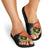 Personalised PNG Sauten Hailans Slide Sandals Papua New Guinea Plumeria Melanesian Pattern - Polynesian Pride