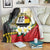 Personalised PNG Madang Provins Blanket Papua New Guinea Plumeria Melanesian Pattern - Polynesian Pride