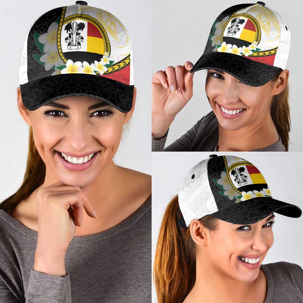 PNG Madang Provins Classic Cap Papua New Guinea Plumeria Melanesian Pattern - Polynesian Pride