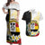 Personalised PNG Madang Provins Couples Matching Off Shoulder Maxi Dress and Hawaiian Shirt Papua New Guinea Plumeria Melanesian Pattern - Polynesian Pride