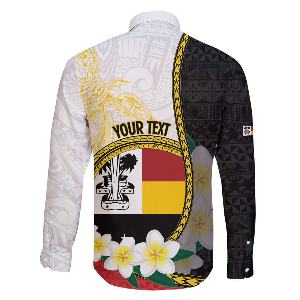 Personalised PNG Madang Provins Family Matching Long Sleeve Bodycon Dress and Hawaiian Shirt Papua New Guinea Plumeria Melanesian Pattern - Polynesian Pride