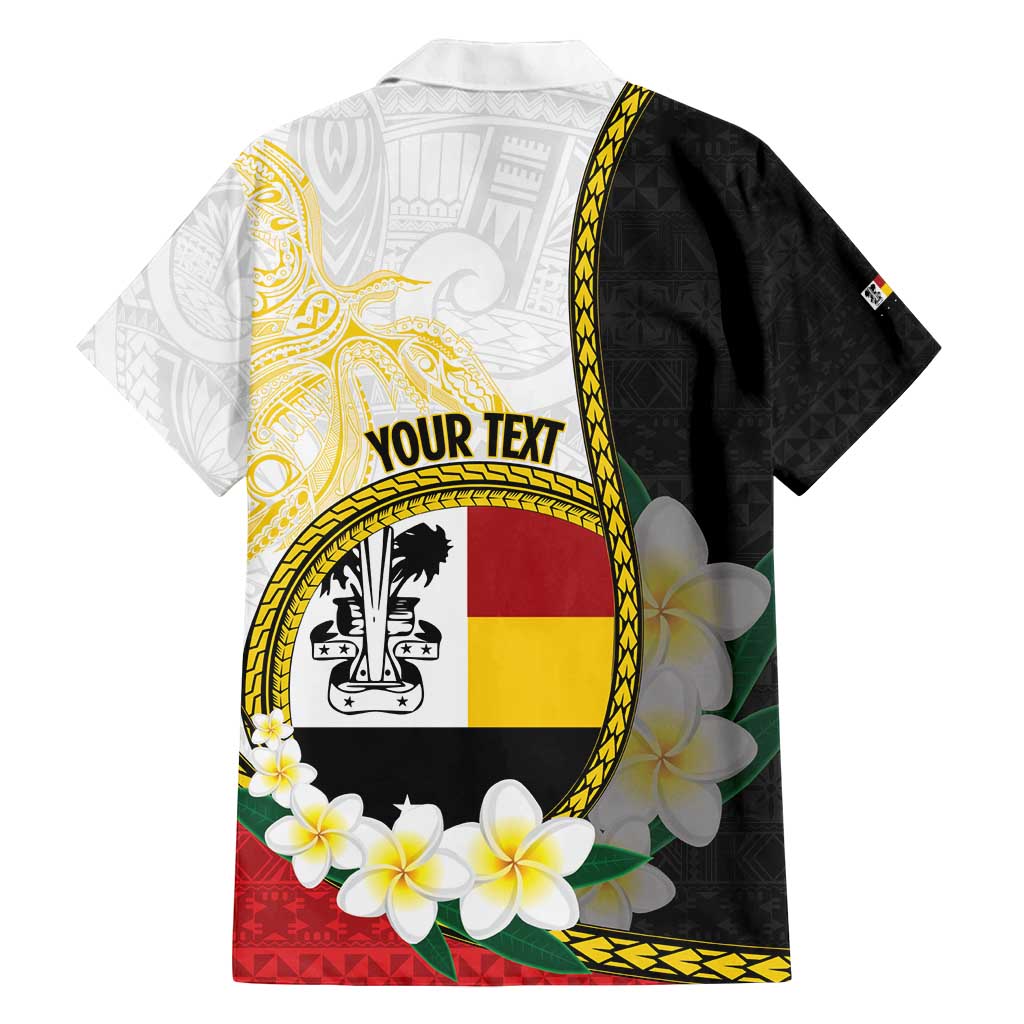 Personalised PNG Madang Provins Family Matching Summer Maxi Dress and Hawaiian Shirt Papua New Guinea Plumeria Melanesian Pattern - Polynesian Pride