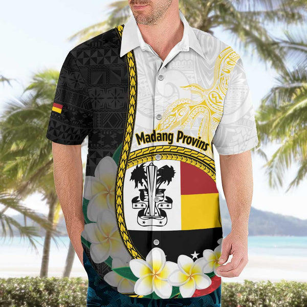 Papua New Guinea Hawaiian Shirt East New Britain Province Mix Coat Of Arms Polynesian Art LT14 main image 0