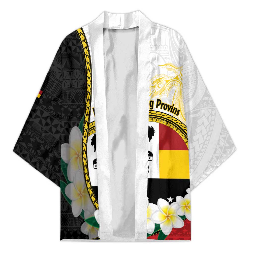Personalised PNG Madang Provins Kimono Papua New Guinea Plumeria Melanesian Pattern - Polynesian Pride