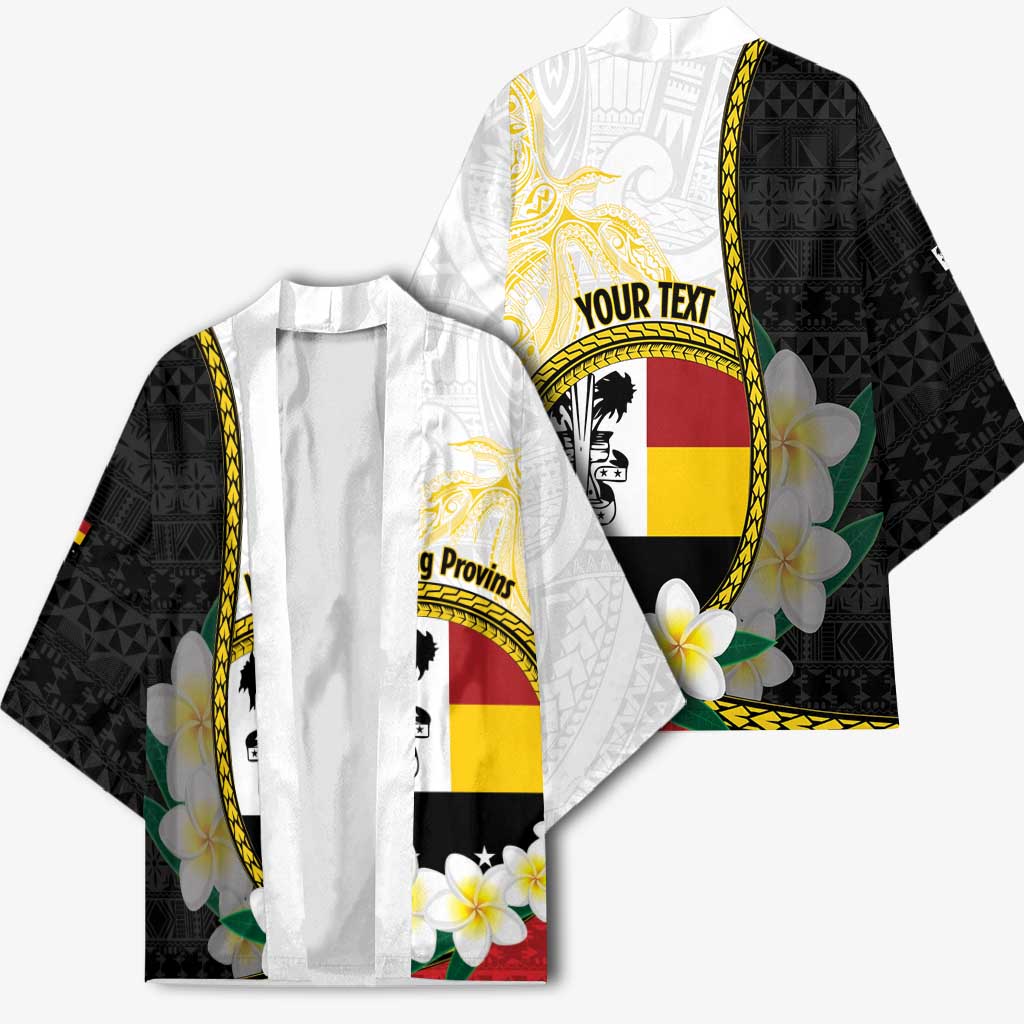 Personalised PNG Madang Provins Kimono Papua New Guinea Plumeria Melanesian Pattern - Polynesian Pride