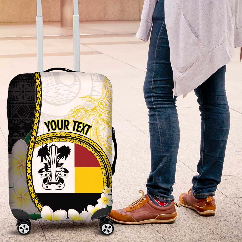 Personalised PNG Madang Provins Luggage Cover Papua New Guinea Plumeria Melanesian Pattern - Polynesian Pride