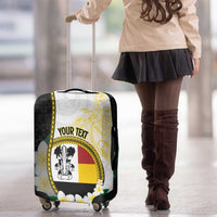 Personalised PNG Madang Provins Luggage Cover Papua New Guinea Plumeria Melanesian Pattern - Polynesian Pride