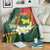 Personalised PNG Oro Provins Blanket Papua New Guinea Plumeria Melanesian Pattern - Polynesian Pride