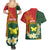 Personalised PNG Oro Provins Couples Matching Summer Maxi Dress and Hawaiian Shirt Papua New Guinea Plumeria Melanesian Pattern - Polynesian Pride