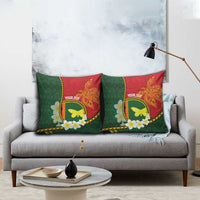 Personalised PNG Oro Provins Pillow Cover Papua New Guinea Plumeria Melanesian Pattern LT14 - Polynesian Pride
