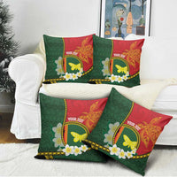 Personalised PNG Oro Provins Pillow Cover Papua New Guinea Plumeria Melanesian Pattern LT14 - Polynesian Pride