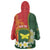 Personalised PNG Oro Provins Wearable Blanket Hoodie Papua New Guinea Plumeria Melanesian Pattern - Polynesian Pride