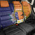 Personalised PNG Niu Ailan Back Car Seat Cover Papua New Guinea Plumeria Melanesian Pattern - Polynesian Pride