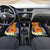 Personalised PNG Niu Ailan Car Mats Papua New Guinea Plumeria Melanesian Pattern - Polynesian Pride