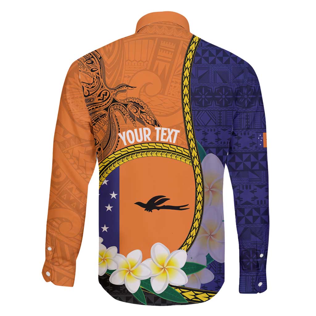 Personalised PNG Niu Ailan Family Matching Long Sleeve Bodycon Dress and Hawaiian Shirt Papua New Guinea Plumeria Melanesian Pattern - Polynesian Pride