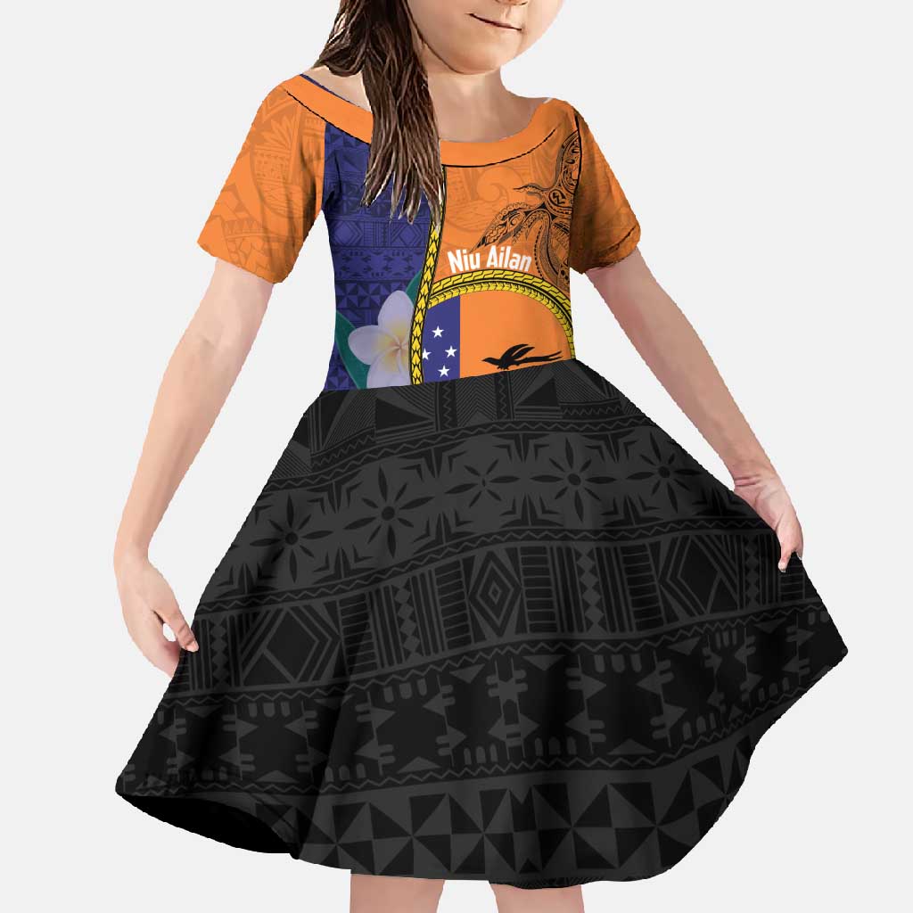 Personalised PNG Niu Ailan Family Matching Off Shoulder Maxi Dress and Hawaiian Shirt Papua New Guinea Plumeria Melanesian Pattern - Polynesian Pride