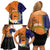 Personalised PNG Niu Ailan Family Matching Off Shoulder Short Dress and Hawaiian Shirt Papua New Guinea Plumeria Melanesian Pattern - Polynesian Pride