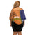 Personalised PNG Niu Ailan Family Matching Off Shoulder Short Dress and Hawaiian Shirt Papua New Guinea Plumeria Melanesian Pattern - Polynesian Pride