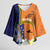 Personalised PNG Niu Ailan Kimono Sleeve Blouse Papua New Guinea Plumeria Melanesian Pattern - Polynesian Pride
