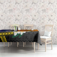 Personalised PNG Niu Ailan Tablecloth Papua New Guinea Plumeria Melanesian Pattern - Polynesian Pride