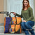 Personalised PNG Niu Ailan Travel Bag Papua New Guinea Plumeria Melanesian Pattern - Polynesian Pride
