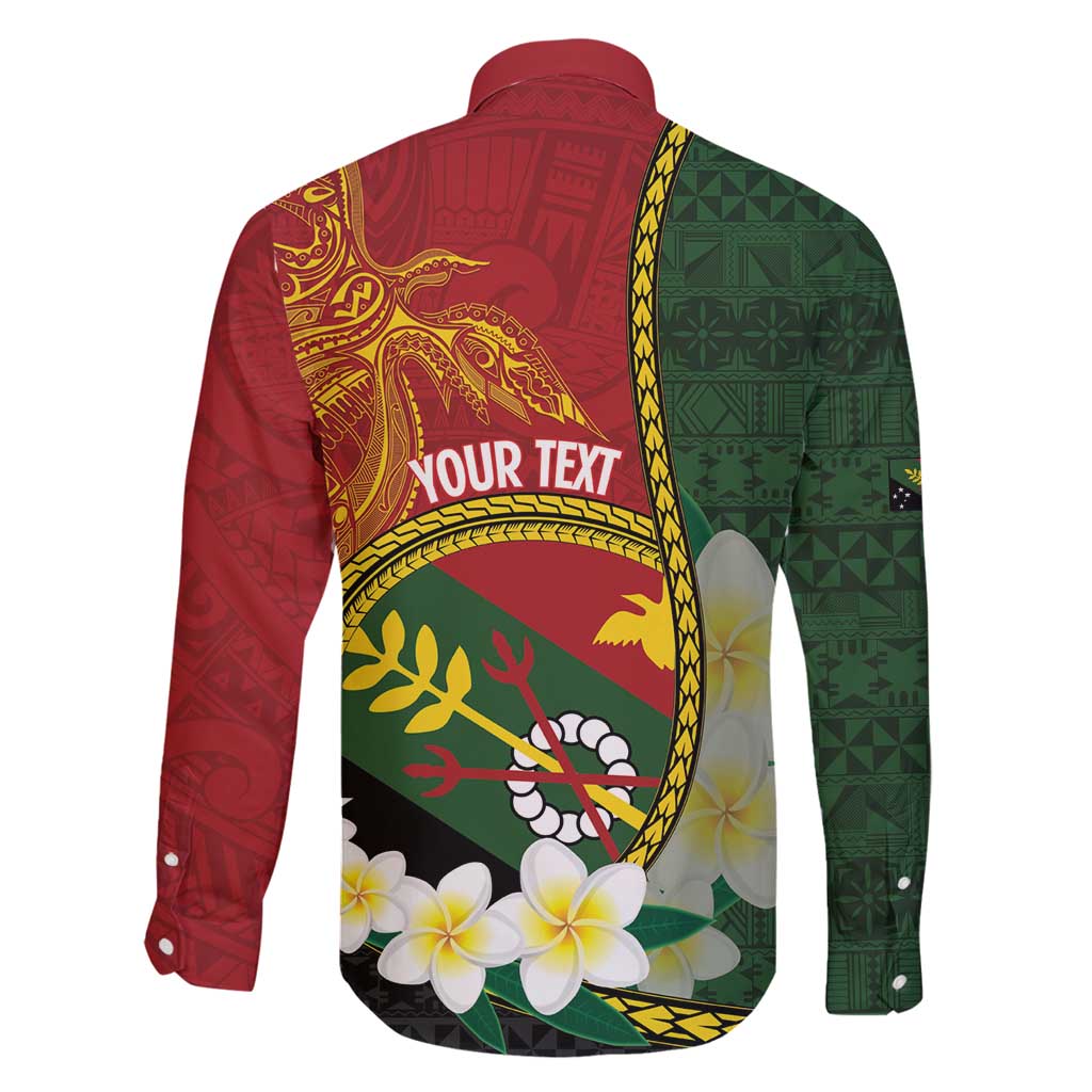 Personalised PNG Simbu Provins Family Matching Off Shoulder Short Dress and Hawaiian Shirt Papua New Guinea Plumeria Melanesian Pattern - Polynesian Pride