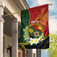 Personalised PNG Simbu Provins Garden Flag Papua New Guinea Plumeria Melanesian Pattern - Polynesian Pride