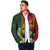 Personalised PNG Simbu Provins Padded Jacket Papua New Guinea Plumeria Melanesian Pattern - Polynesian Pride