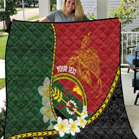 Personalised PNG Simbu Provins Quilt Papua New Guinea Plumeria Melanesian Pattern - Polynesian Pride