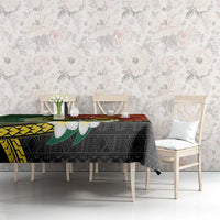 Personalised PNG Simbu Provins Tablecloth Papua New Guinea Plumeria Melanesian Pattern - Polynesian Pride