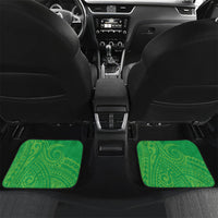 Cook Islands Manta Ray Car Mats Kuki Airani Tattoo Green Color
